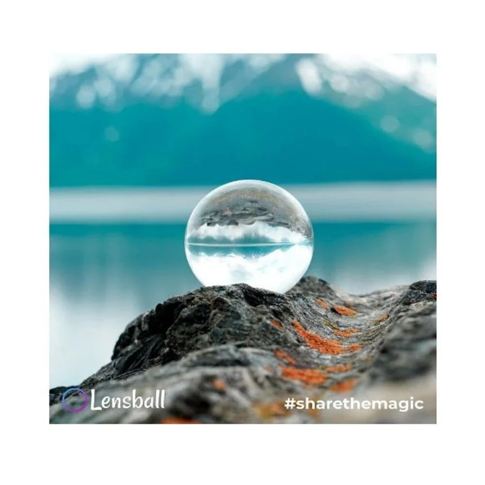2-Pack Lensball Pro 80mm,K9 Clear Crystal Ball Photography Sphere With Bag